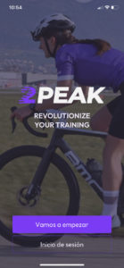 registrarse app 2peak triatlon